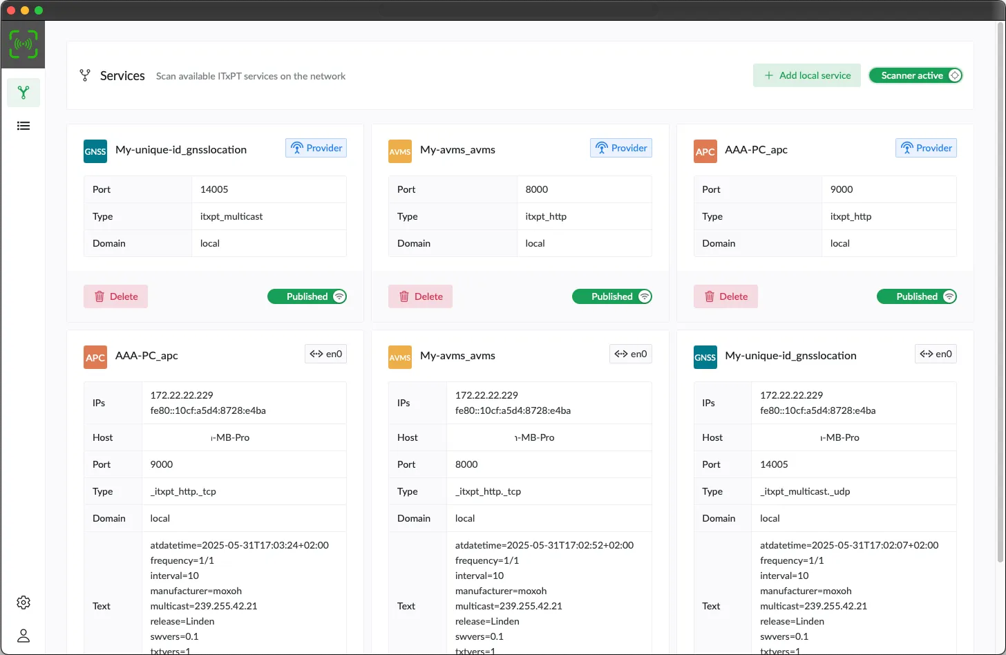ITxPT.dev The ultimate devtool for onboard services.